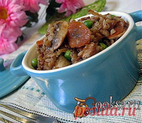 Гречка с грибами и овощами рецепт с фото