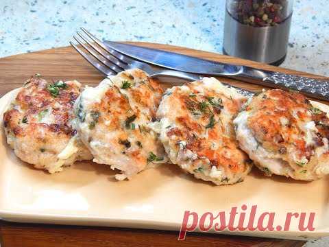 Быстрый , вкусный  и правильный ужин.Нежные куриные котлетки. ПП. - YouTube