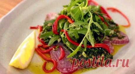 Карпаччо рецепт из тунца | Рецепты Джейми Оливера