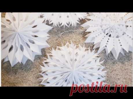 Paper Bag snowflakes | snowflakes | home Decoration