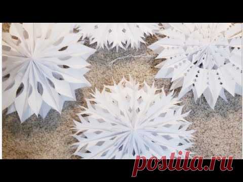Paper Bag snowflakes | snowflakes | home Decoration