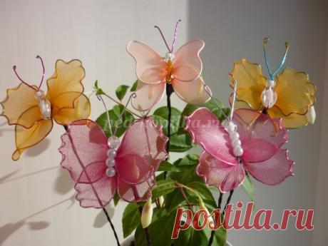 Бабочки из капрона — DIYIdeas
