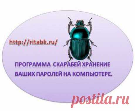 Программа скарабей хранение ваших паролей на компьютере. title%