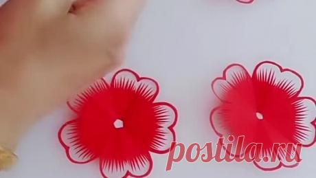 Снежинки из бумаги