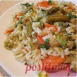 Рис с овощами в мультиварке