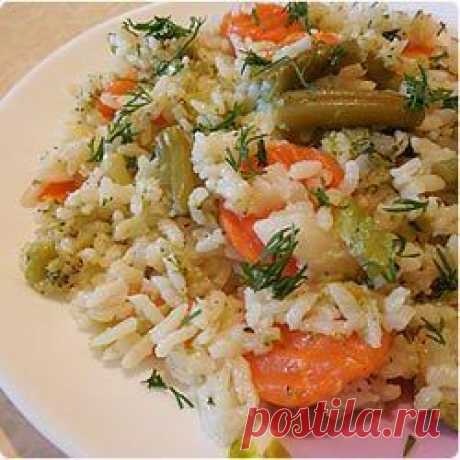Рис с овощами в мультиварке
