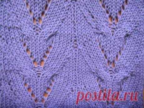 Ажурные косы спицами | Ажурные Узоры
