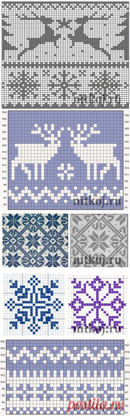 ЖАККАРДОВЫЕ УЗОРЫ СПИЦАМИ, ПОДБОРКА » Ниткой - вязаные вещи для вашего дома, вязание крючком, вязание спицами, схемы вязания