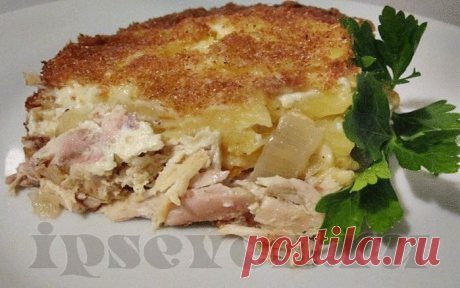 Картофельная запеканка с курицей - готовится просто и легко!