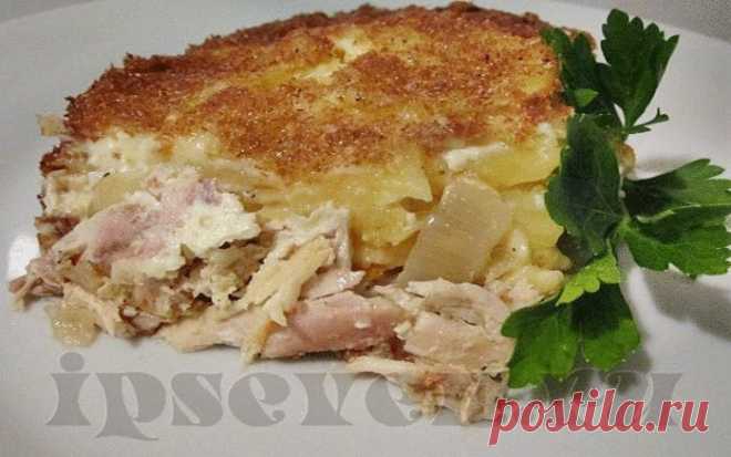 Картофельная запеканка с курицей - готовится просто и легко!