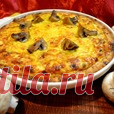 Киш с грибами и карбонадом - кулинарный рецепт
