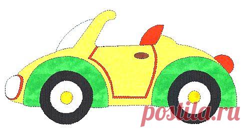 Childrens Toy Vehicle -car, boat, train,plane Applique Quilt in pdf