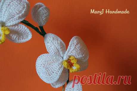 MaryJ Handmade: Orchidea all'uncinetto | Как вязать орхидею