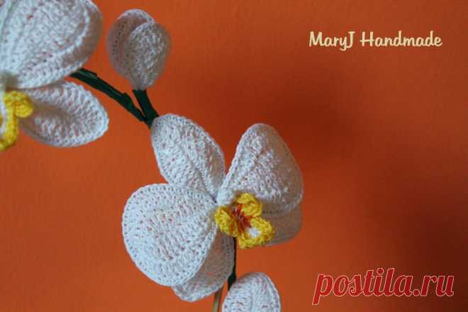 MaryJ Handmade: Orchidea all'uncinetto | Как вязать орхидею
