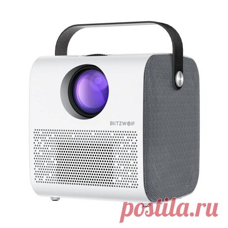 Blitzwolf® bw-vp5 portable lcd projector 3800 lumens 1280*720p hd multimedia bluetooth v4.0 projector with 3w*2 speakers home theater projector Sale - Banggood.com