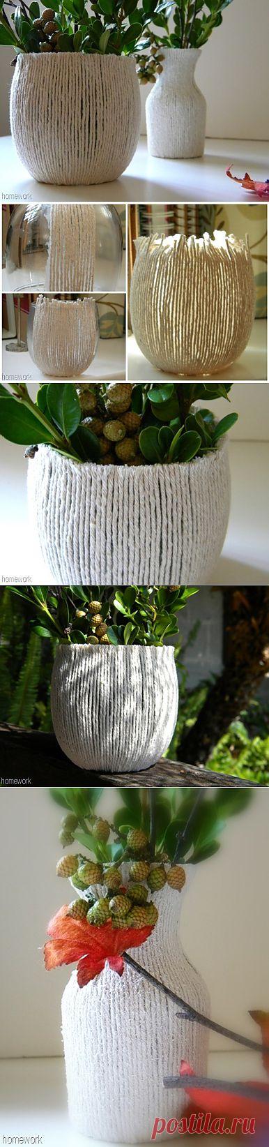 Вазы из ниток (DIY) / Цветы / Модный сайт о стильной переделке одежды и интерьера