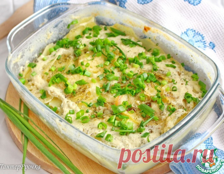 Картофель в молоке под сыром в СВЧ – кулинарный рецепт