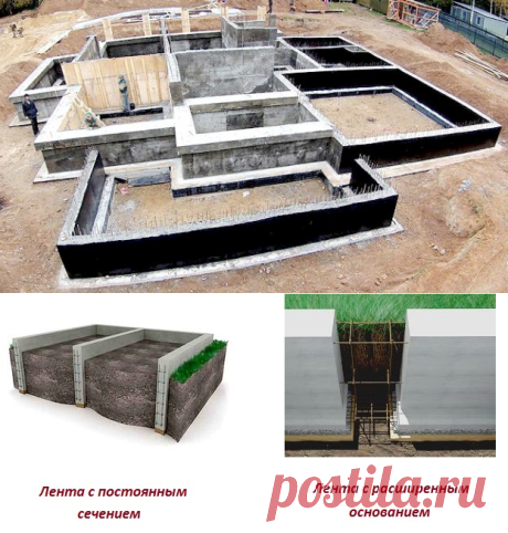 Ленточный фундамент - расчёт и строительство своими руками.