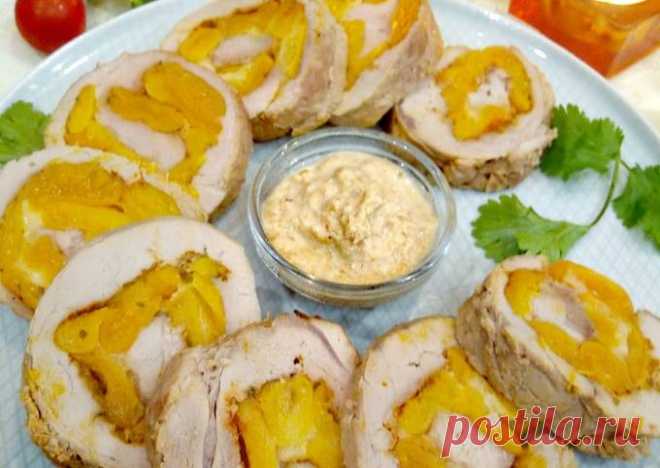 (1) Мясной рулет с курагой - пошаговый рецепт с фото. Автор рецепта Ирина Семененко . - Cookpad