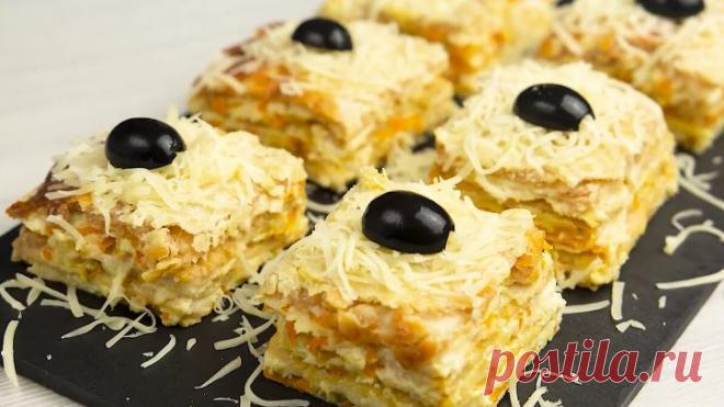 Оригинальный САЛАТ - ЗАКУСКА на любой праздник! Вкусно и Красиво!