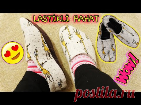 HAVALAR SOĞUDU! KENDİ PATİĞİNİ KENDİN YAP! (Kolay Patik Dikimi) / Elastic House Balet Making / DIY