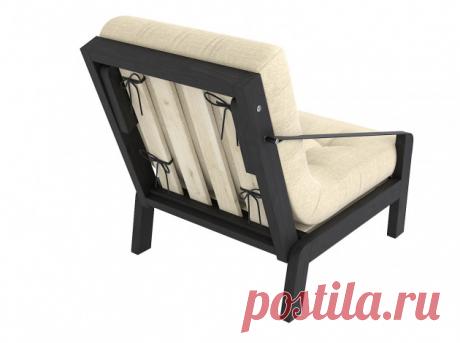 Кресло Локи Белая эмаль / Графитовый, рогожка купить в Москве в интернет-магазине «Первый Мебельный»