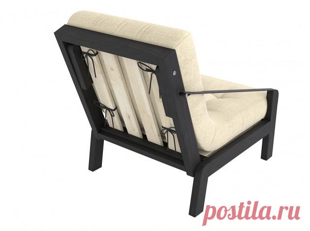 Кресло Локи Белая эмаль / Графитовый, рогожка купить в Москве в интернет-магазине «Первый Мебельный»