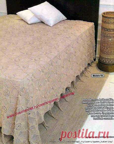 Покрывало из мотивов крючком