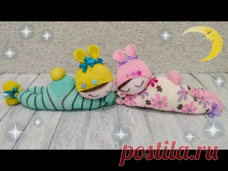Ваши дети будут в восторге! Милейшие куклы из носков - Your kids will love it! Cutest sock dolls