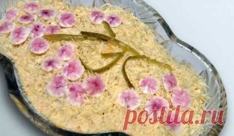 Нежный и легкий салат "Ветка Сакуры"