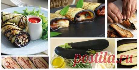 Рулетики из баклажанов: пошаговые рецепты с фото.