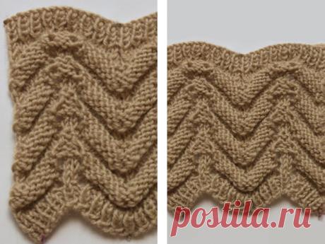 Вязание двухсторонних узоров спицами