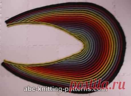 Шаль Rainbow Striped Shawl с радужными полосками. Спицами. / Обсуждение на LiveInternet - Российский Сервис Онлайн-Дневников