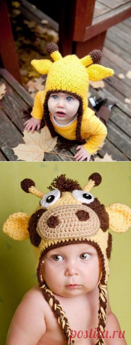 Связать детскую шапку крючком «Жирафик» — да легко | My Milady