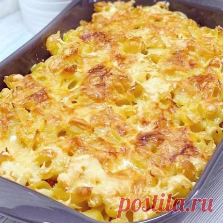 Запеканка из макарон с сыром. #запеканка