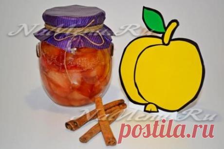 Яблочный джем с лимоном и корицей