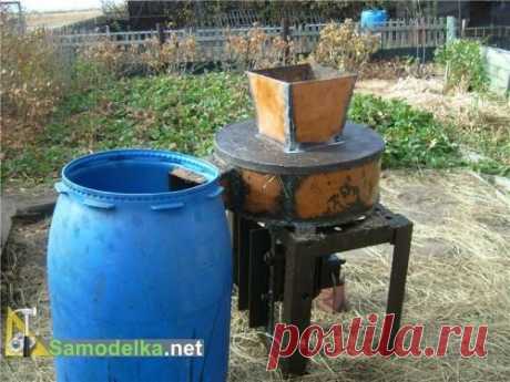 Соломорезка с ножами от диска циркулярной пилы