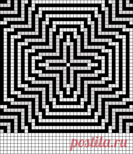 Геометрические узоры для интересного вязания