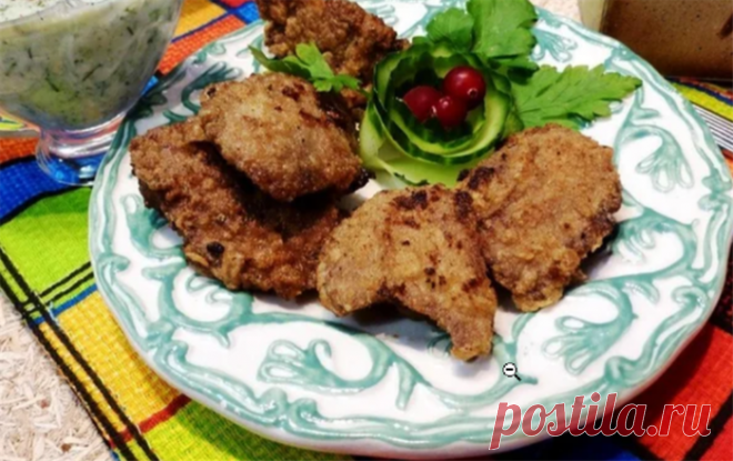Сочная и нежная куриная печенка в хрустящей корочке + вкуснейший кефирный соус - теперь я готовлю только так!