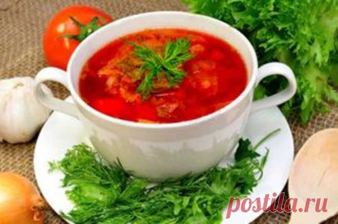 Красный борщ самый вкусный - Рецепт настоящего украинского борща - Простые рецепты Овкусе.ру