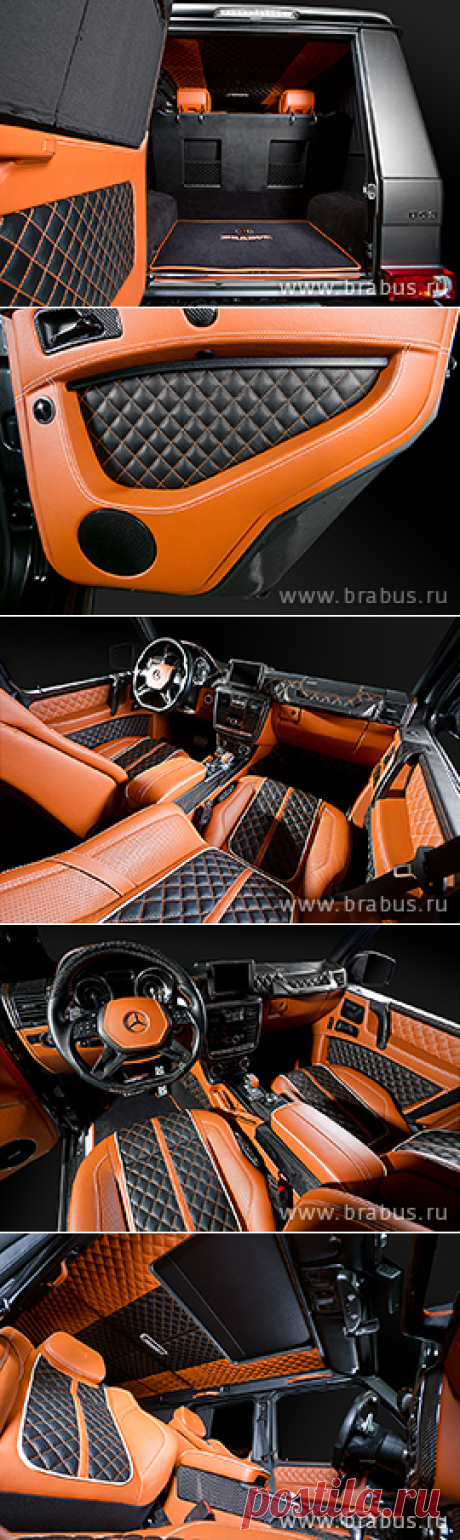Тюнинг салона Mercedes G-класс. Кожанный салон