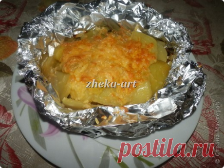 МЯСО С КАРТОФЕЛЕМ В ФОЛЬГЕ