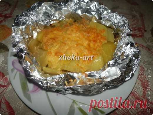 МЯСО С КАРТОФЕЛЕМ В ФОЛЬГЕ