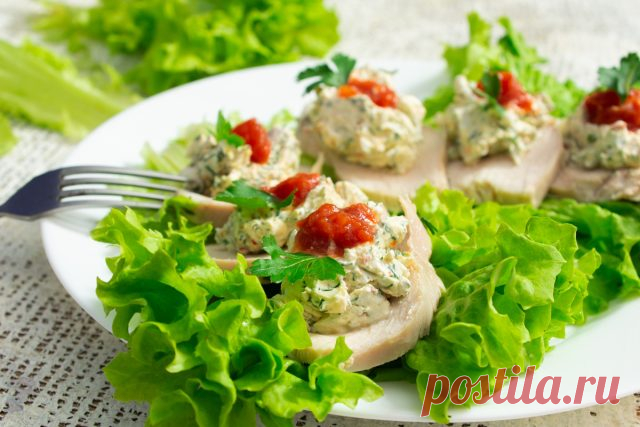 Легкая закуска из куриной грудки — Ботаничка