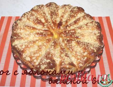 Пирог с яблоками и вяленой вишней – кулинарный рецепт