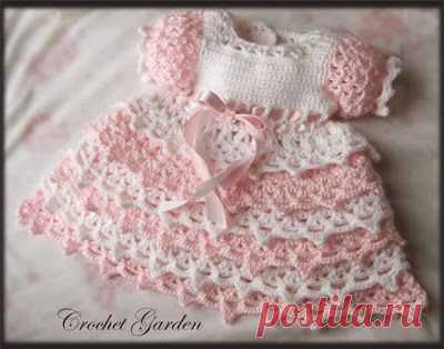Vestidinho rosa para bebês | MEU MUNDO CRAFT