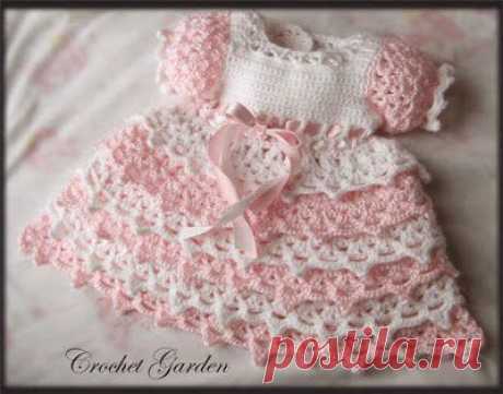 Vestidinho rosa para bebês | MEU MUNDO CRAFT