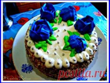 Тортик "Нежность"на День рождения внучка Даника.Кулинарный марафон Автор рецепта Татьяна Бурблис - Cookpad