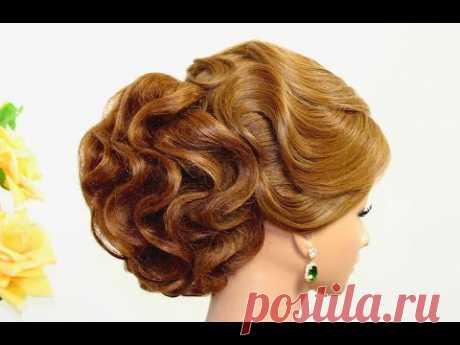 Hairstyles for medium hair. Updo hairstyles. Bridal wedding hairstyles