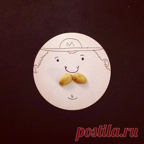 Точка, точка, запятая, вышла рожица...